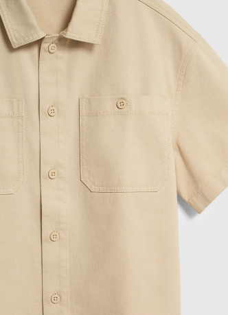 Джинсовая рубашка с коротким рукавом для мальчиков