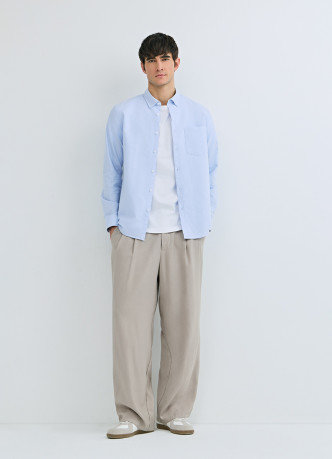 Рубашка из ткани оксфорд