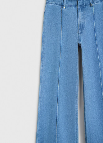 Широкие джинсы со стрелками