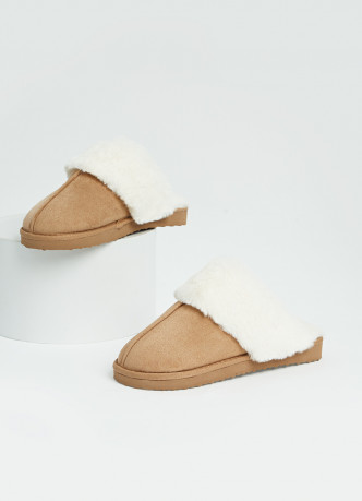 Домашние тапочки с искусственным мехом