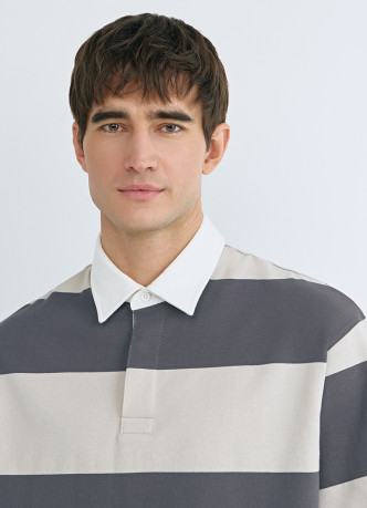 Поло в полоску из хлопка