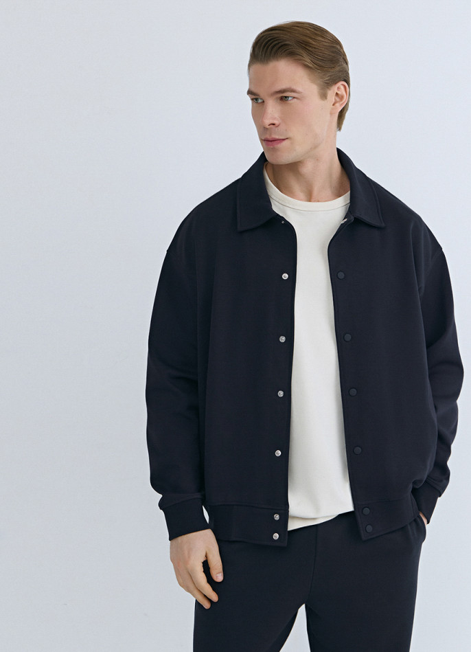 Куртка с воротником поло