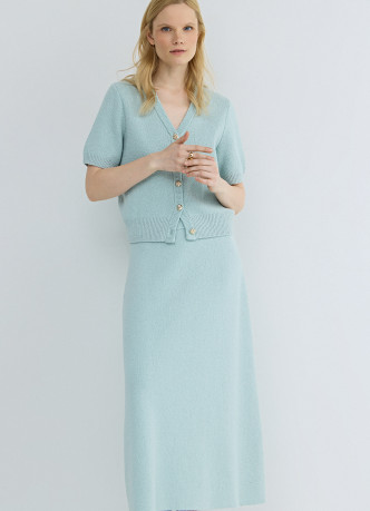 Вязаная юбка А-силуэта