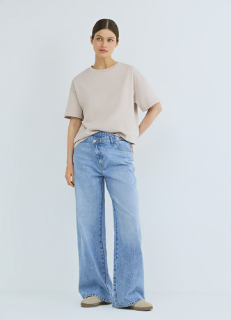 Футболка оверсайз из плотного хлопка