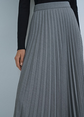 Плиссированная юбка миди