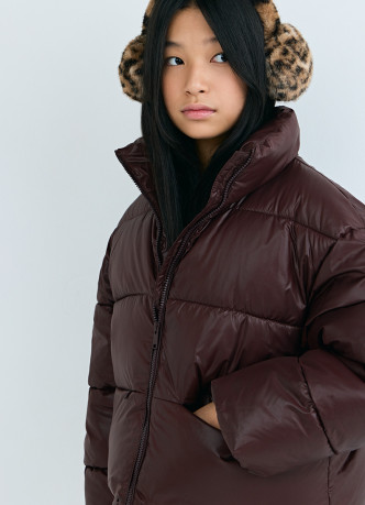 Короткий пуховик для девочек