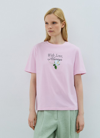 Футболка с цветочным принтом