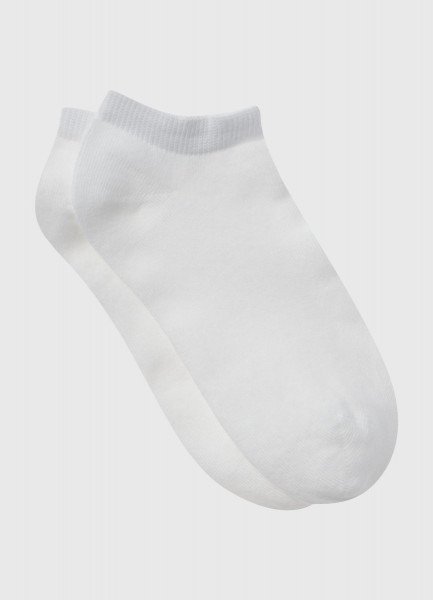 Базовые носки-сникерсы, Белый