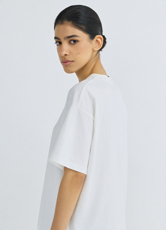 Хлопковая футболка свободного кроя