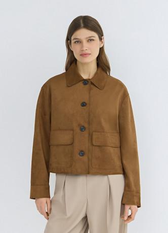 Куртка из искусственной замши