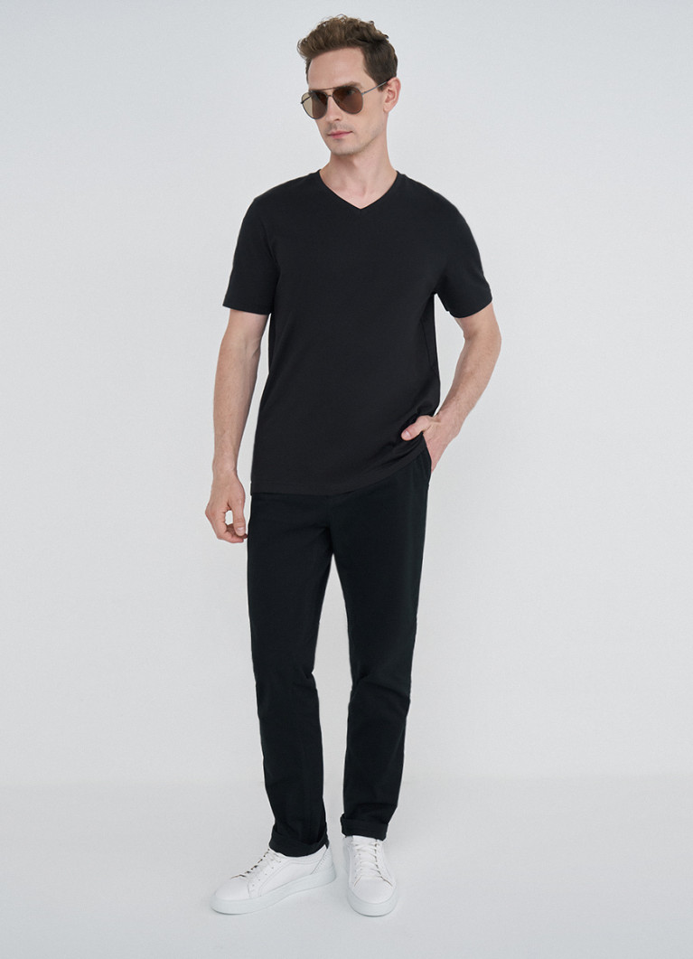 Базовые брюки-чиносы из твила (MPA109O02-99) купить за 1999 руб. в