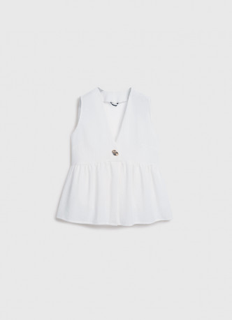 Топ из вискозы с застёжкой