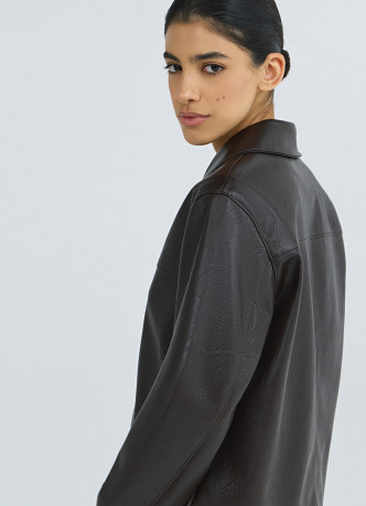 Куртка из искусственной кожи