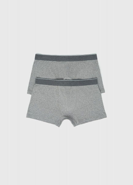 

Базовые трусы-транки, 2 шт., Серый