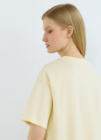 Хлопковая футболка свободного кроя