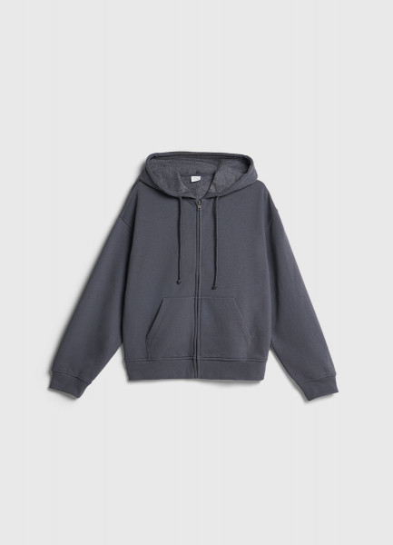 

Толстовка на молнии для девочек, Серый