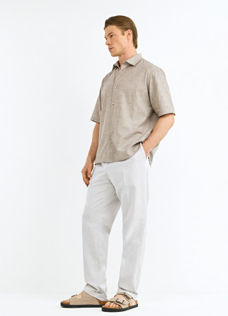 Брюки из текстурной ткани