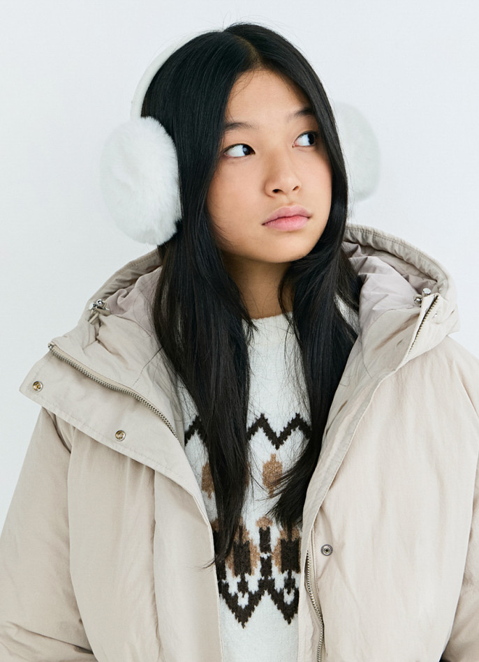 Меховые наушники для девочек