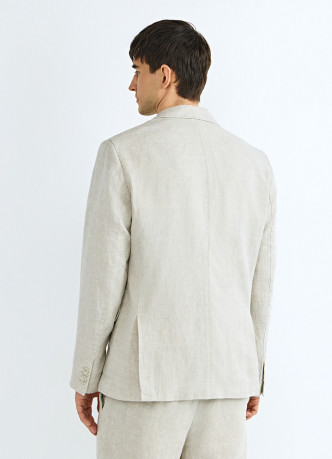 Однобортный пиджак изо льна