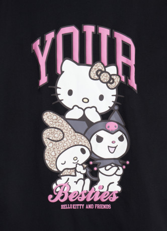 Футболка с принтом Hello Kitty для девочек