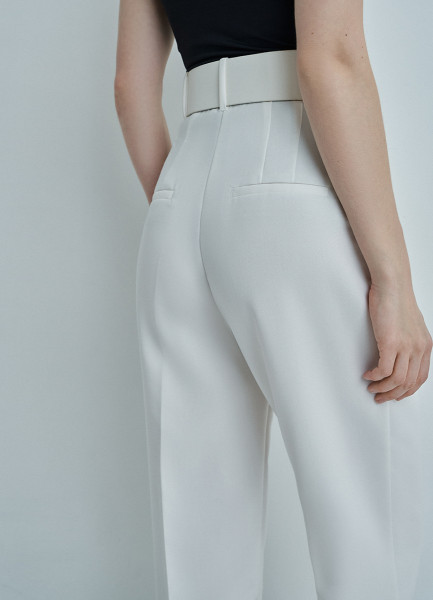 Зауженные брюки с поясом 30941630299 Белый, размер 42,44,48,46,50, фото 6