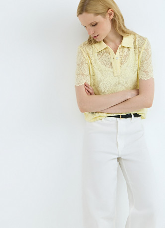 Поло из кружева