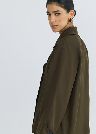 Укороченная куртка-тренч