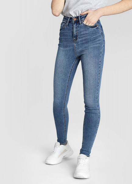 Суперузкие премиум-джинсы с высокой посадкой