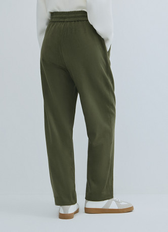 Брюки Baggy из искусственной замши