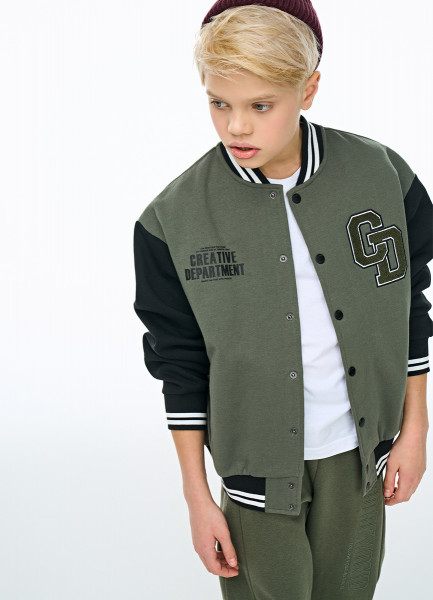 

Бомбер для мальчиков, Зеленый