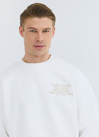 Базовый свитшот с принтом