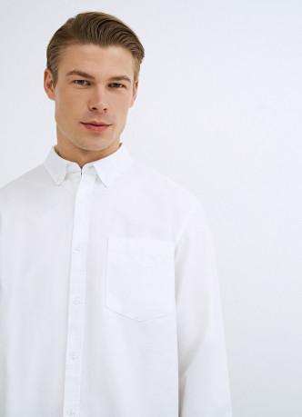 Рубашка из ткани оксфорд