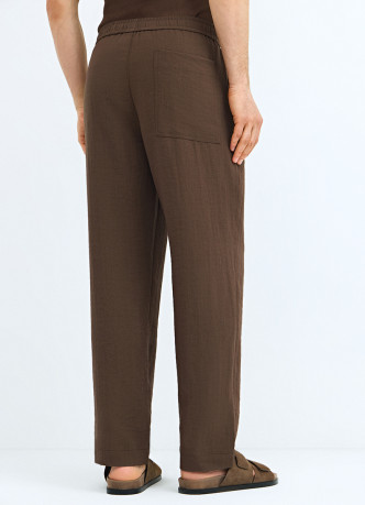 Широкие брюки из смесовой вискозы