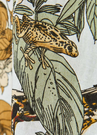 Рубашка с тропическим принтом