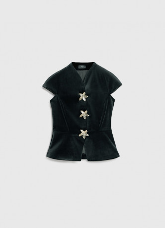 Бархатный жилет