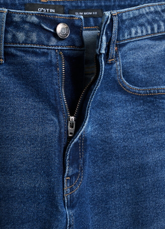 Джинсы Mom с высокой посадкой