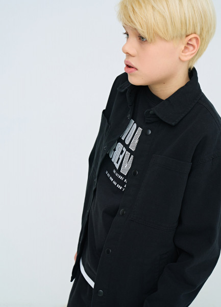 

Куртка-рубашка для мальчиков, Черный
