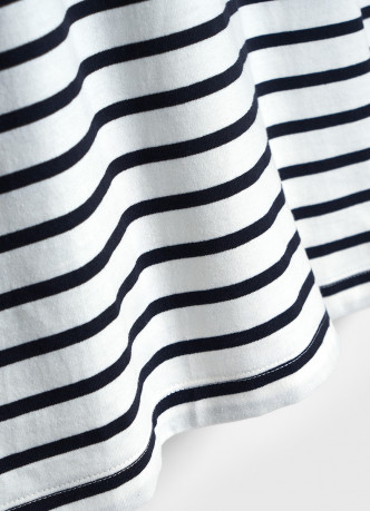 Футболка из хлопка в полоску