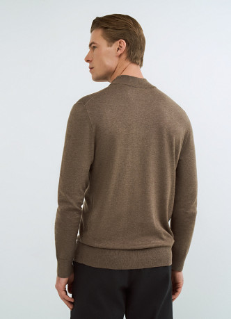 Базовый джемпер с воротником-стойкой