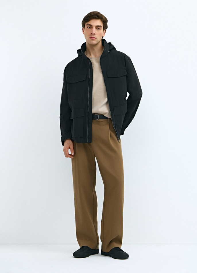 Куртка с накладными карманами