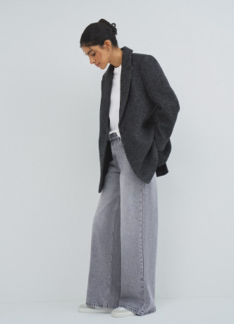 Ультраширокие джинсы с высокой посадкой