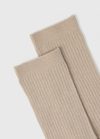 Носки в рубчик с люрексом