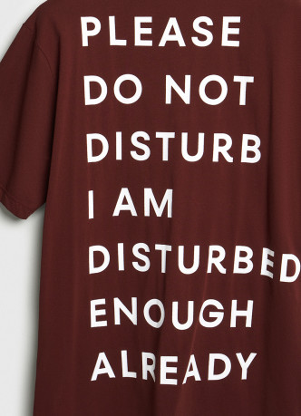 Пижамная футболка с текстовым принтом