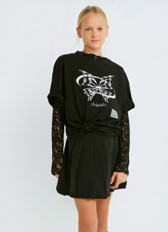 Футболка с AR-принтом для девочек