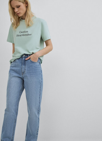 Джинсы Mom с высокой посадкой