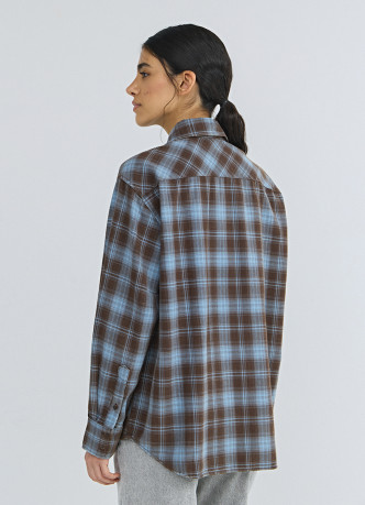 Рубашка в клетку из хлопка