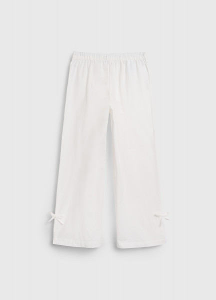 

Брюки с бантами для девочек, Белый