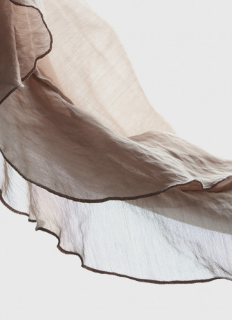 Блузка из лиоцелла с рюшами