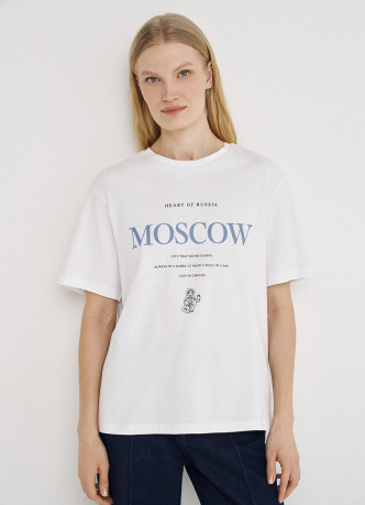 Футболка с принтом «Москва»