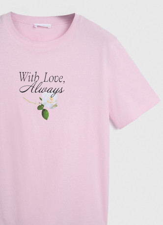 Футболка с цветочным принтом